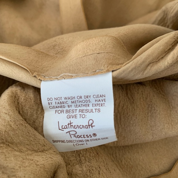 Patricia Wolf tan suede painted fringe maxi skirt   Size 8 - Picture 8 of 13